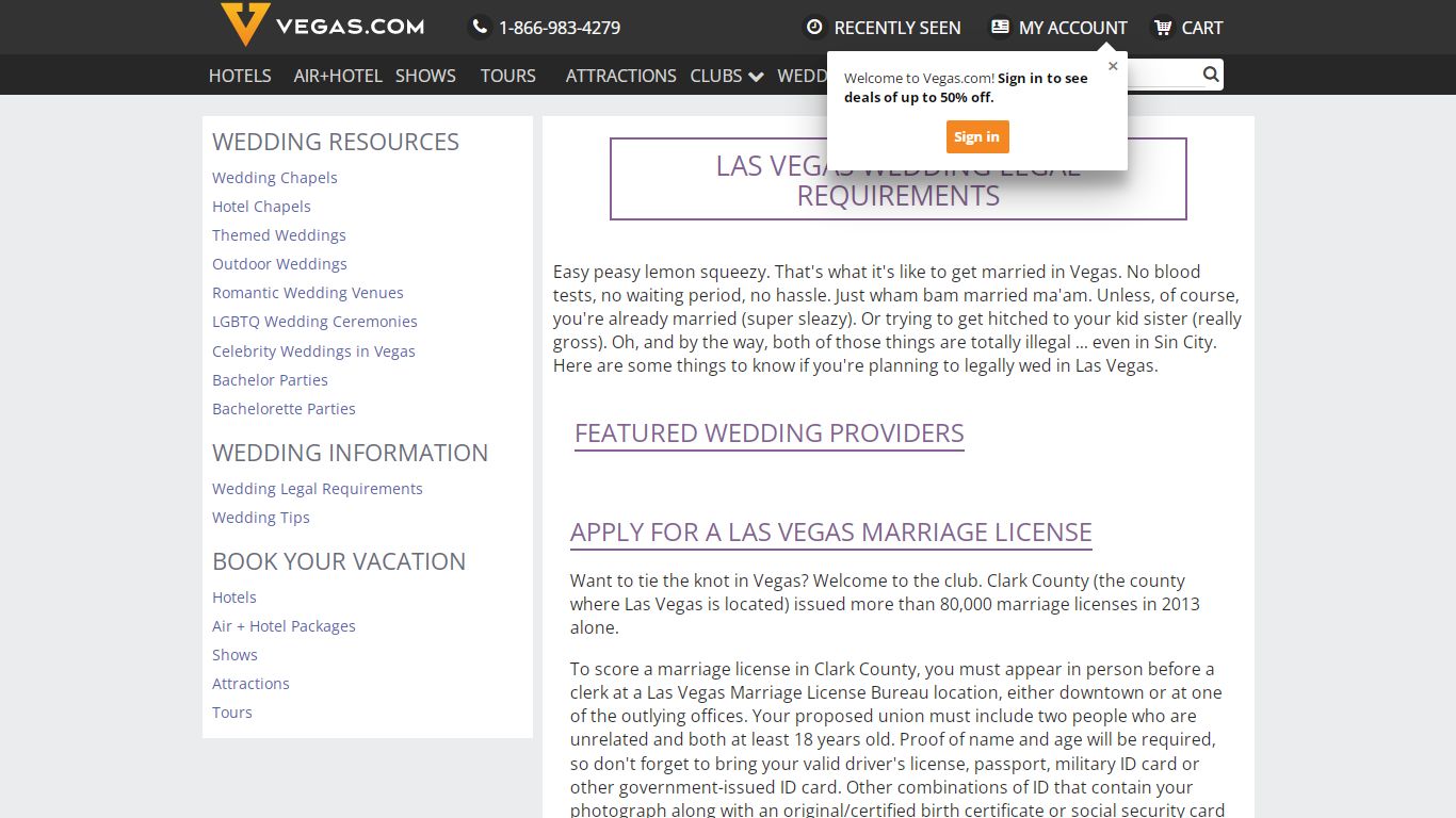 Las Vegas Wedding Legal Requirements | Vegas.com